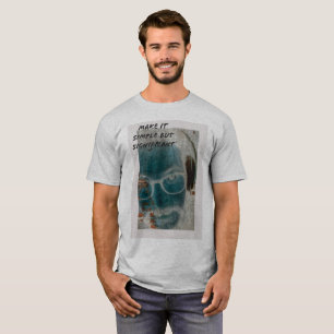 Eenvoudige hoofdtelefoon verschillende glazen T-sh T-shirt