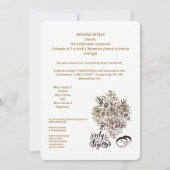 eenvoudige huwelijksuitnodiging save the date (Achterkant)