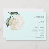 Eenvoudige Hydrangea Stem Seafoam Vrijgezellenfees Kaart (Voorkant)