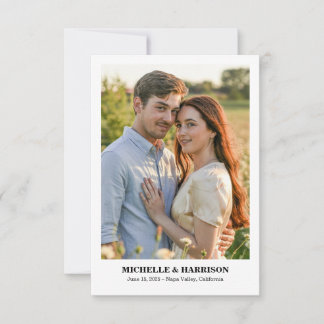 Eenvoudige Informele en Leuke Tekst, Foto Save The Date