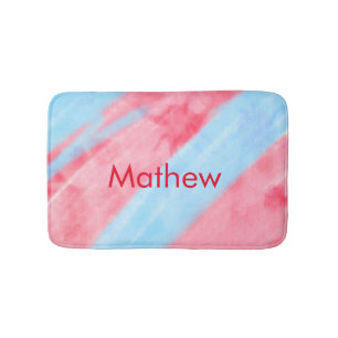 eenvoudige initiaal letter monogram toevoegen jouw badmat