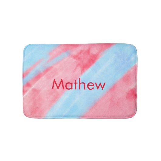 eenvoudige initiaal letter monogram toevoegen jouw badmat (Voorkant)