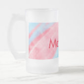 eenvoudige initiaal letter monogram toevoegen jouw matglas bierpul (Links)