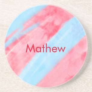 eenvoudige initiaal letter monogram toevoegen jouw zandsteen onderzetter