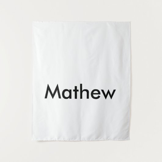 eenvoudige initiaal letter monogram voeg je naam l wandkleed (Voorkant)