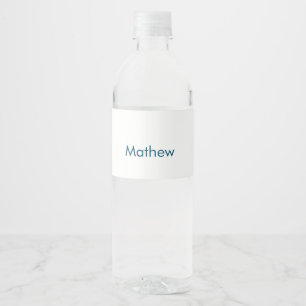 eenvoudige initiaal letter monogram voeg je naam l waterfles etiket