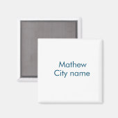 eenvoudige initiaal letter monogram voeg uw naam l magneet (Voorkant / Achterkant)