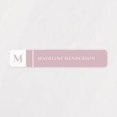 Eenvoudige Initiaal Pastel Colour Waterproof Kinde Labels (Design 1)