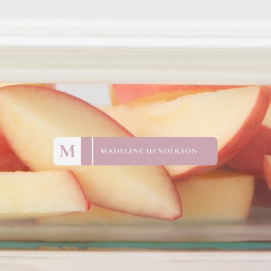 Eenvoudige Initiaal Pastel Colour Waterproof Kinde Labels (Aangebracht)