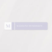 Eenvoudige Initiaal Pastel Colour Waterproof Kinde Labels (Design 2)