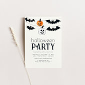 Eenvoudige Jack of Lantern Halloween Party Uitnodi Kaart