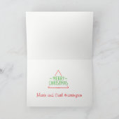 Eenvoudige JOY Christmas Kaart (Binnen)