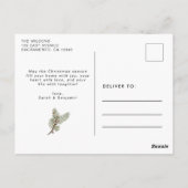 Eenvoudige Joy-kerstfoto Briefkaart (Achterkant)