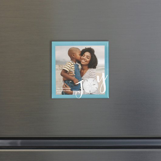 Eenvoudige Joy Typografie Minimalistische Overlay  Magneet