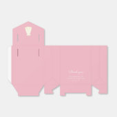 Eenvoudige jurk doopsel bedankdoosjes (Uitgevouwen)