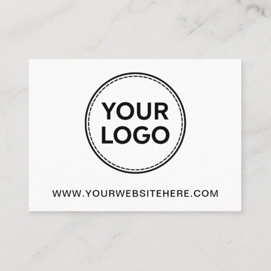 Eenvoudige kaarszorginstructies / voeg uw Logo toe Visitekaartje (Achterkant)