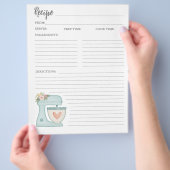 Eenvoudige Kaart van flessenbakkerij met mixer (Hand)