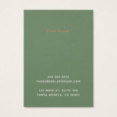 Eenvoudige Kaart voor algemene winkelbestelling (Achterkant)