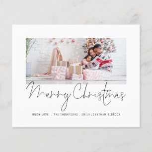 Eenvoudige Kaart voor het fotoscript Merry Kerstmi