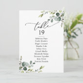 Eenvoudige Kaarten van de Rustic Greenery Wedding (Staand voorkant)