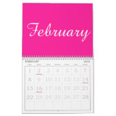 Eenvoudige kalender 2025 minimalistisch (Feb 2026)