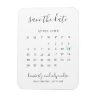 Eenvoudige kalender Pastelgroene hart datum reserv