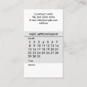 Eenvoudige kalender visitekaartje (Voorkant)