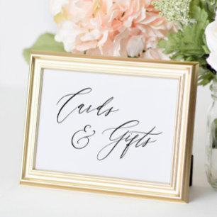 Eenvoudige kalligrafie landelijke kaarten en cadea poster