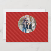 Eenvoudige kalligrafie met kerstminimalistiek twee feestdagenkaart (Achterkant)