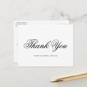 Eenvoudige kalligrafie moderne zaken briefkaart