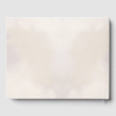 Eenvoudige kalligrafie rustieke bruiloft gastenboek (Achterkant)