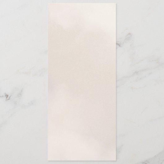 Eenvoudige kalligrafie rustieke bruiloft menu (Achterkant)