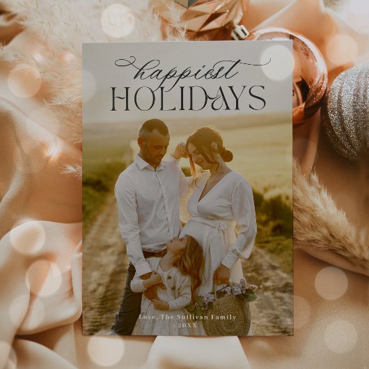 Eenvoudige kalligrafie Script Moderne minimalistis Feestdagenkaart