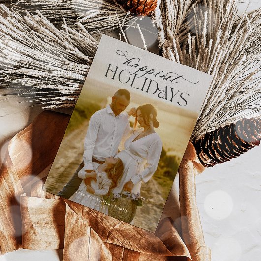 Eenvoudige kalligrafie Script Moderne minimalistis Feestdagenkaart