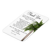 Eenvoudige kalligrafie Tekst bruiloft Hartelijk da Magneet (Linkerzijde)