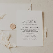 Eenvoudige kalligrafie We doen nog steeds gelofte Kaart