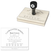 Eenvoudige katoenwet Rubber Stempel (Gestempeld)