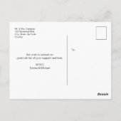 Eenvoudige kersenbloesem Dank u bruiloft Briefkaart (Achterkant)