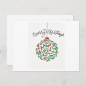 Eenvoudige kerst briefkaarten (Voorkant / Achterkant)