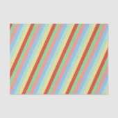 Eenvoudige Kerst Kleurrijke Strepen Tissuepapier (Voorkant)