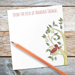 Eenvoudige kerst met de peigboom van de elegant notitieblok