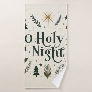 Eenvoudige Kerst of Heilige Nacht Badhanddoek