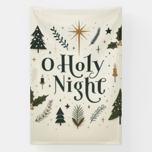 Eenvoudige Kerst of Heilige Nacht Spandoek