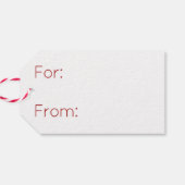 Eenvoudige Kerst Vreugde Vakantie Cadeaulabel (Achterkant Horizontaal)