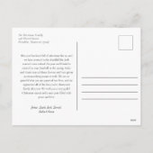 Eenvoudige Kerst Waterverf Bloemen Foto Collage Feestdagenkaart (Achterkant)