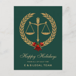 Eenvoudige kerstadvocaat feestdagenkaart