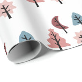 Eenvoudige kerstboomfeestdag cadeaupapier (Rol Hoek)