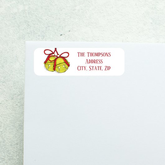 Eenvoudige kerstfeestdag etiket