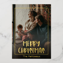 Eenvoudige kerstfoto Gold