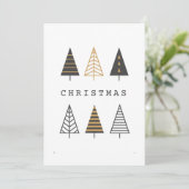 Eenvoudige kerstkaart (Staand voorkant)